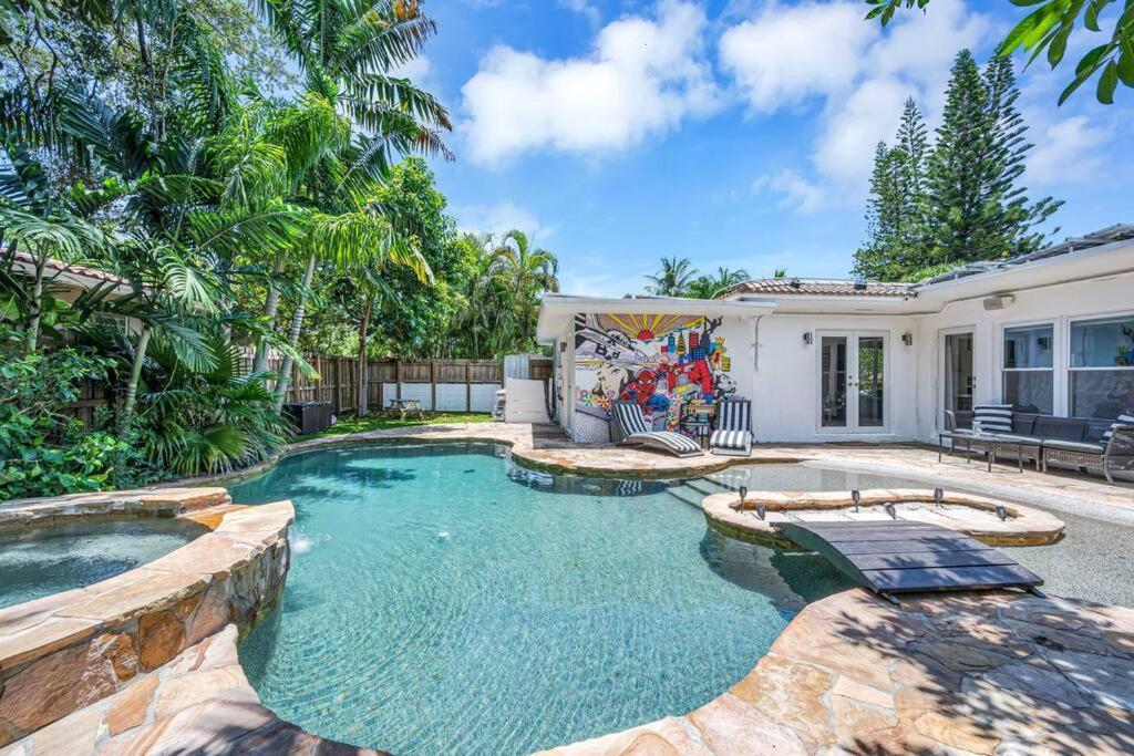 Вілла Modern Tropical Pool House North Miami Hot Tub Екстер'єр фото